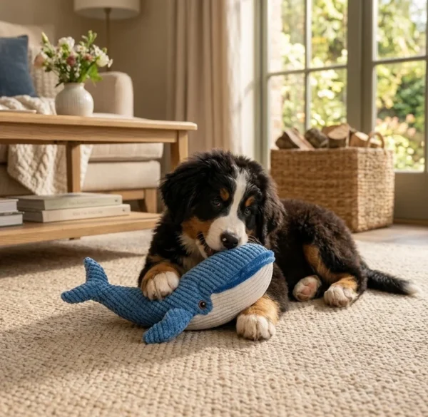 blue-whale-squeaky-plush-toy-for-dogs Blue Whale Squeaky Plush Dog Toy